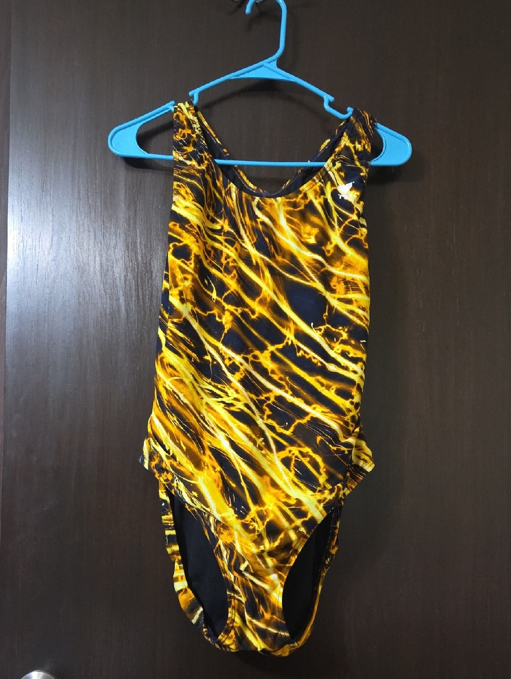TYR Ladies swimsuit black and yellow 40 XL
